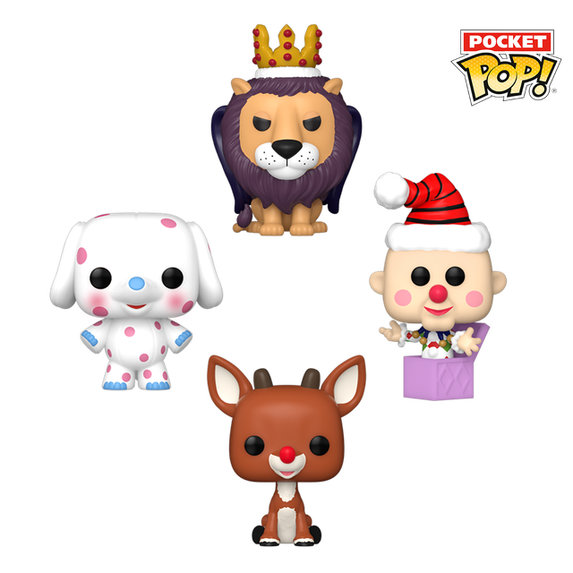 Rudolph - Holiday Tree Box Pocket 4-Pack (Pop! Vinyl)