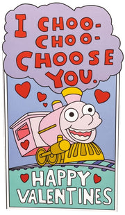 The Simpsons - I Choo Choo Choose You Replica Valentines Day Card