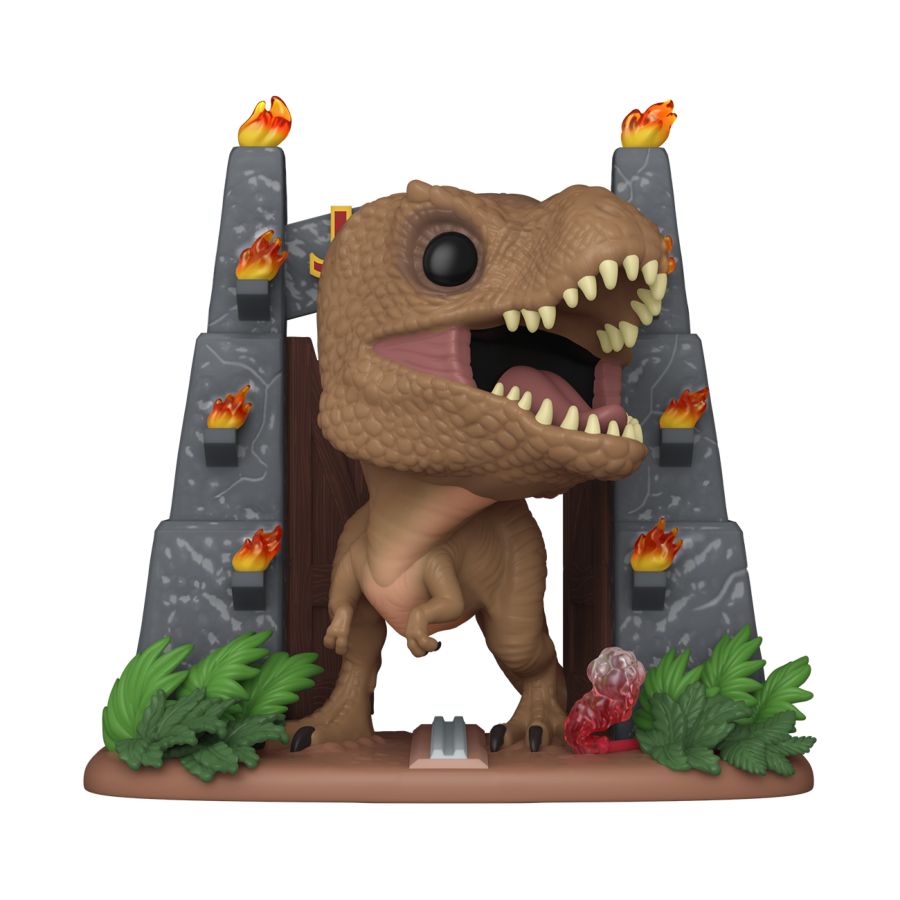 Jurassic Park - Tyrannosaurus Rex With Gates Deluxe (Pop! Vinyl)