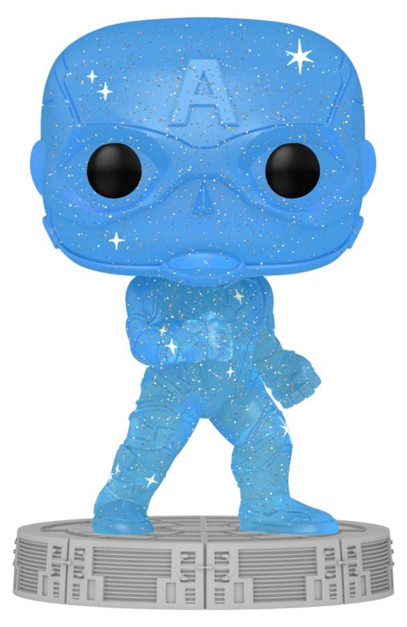 Avengers - Captain America Infinity Saga Blue With Protector (Pop! Vinyl)