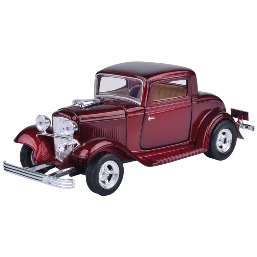 Timeless Legends - 1:24 Scale 1932 Ford Coupe Red (Model Car)