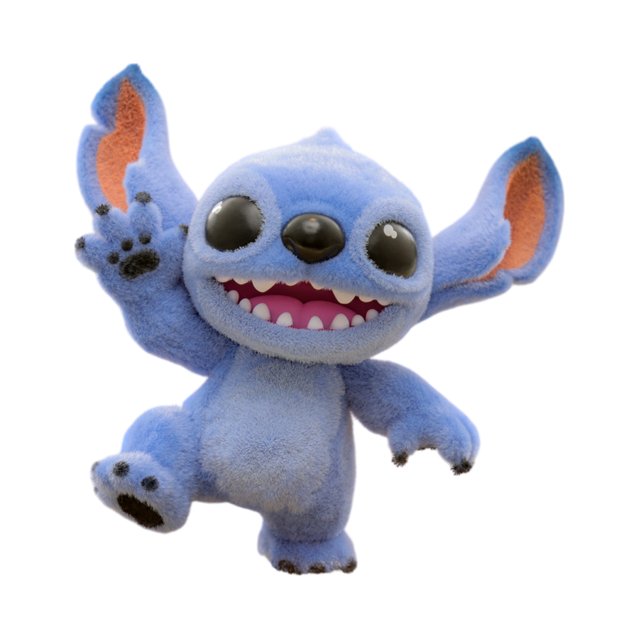 Lilo And Stitch (2025) - Stitch With Velvet Hair Standing (Cosbaby Figure)