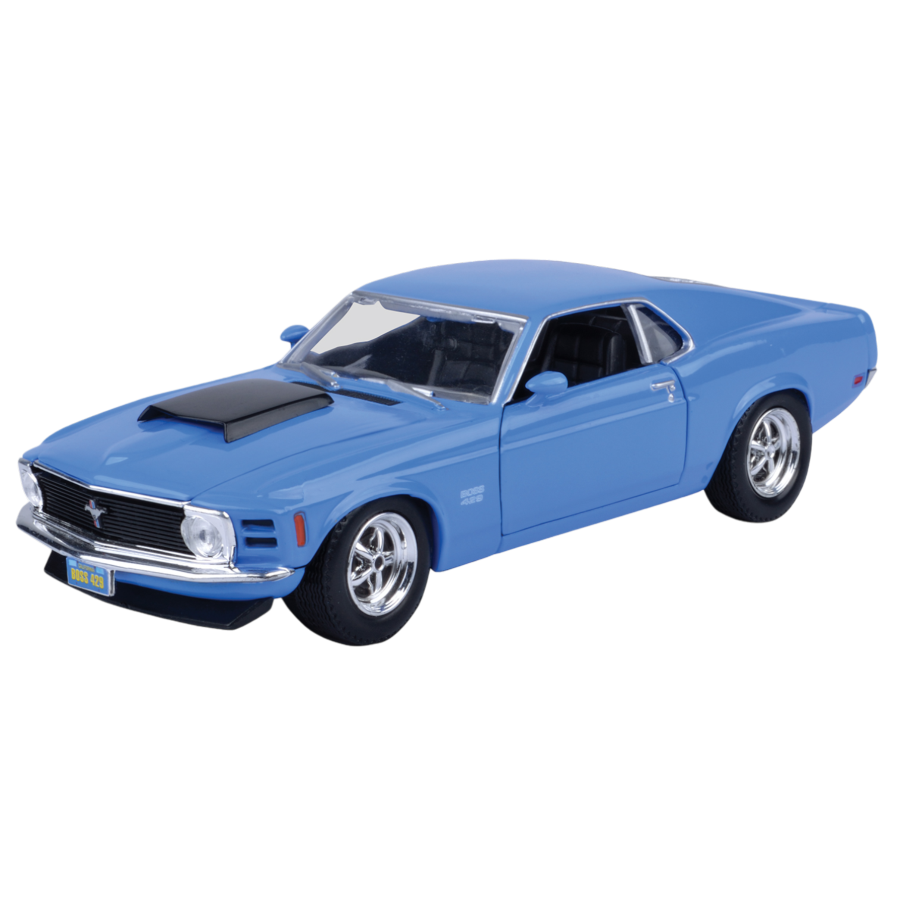 Timeless Legends - 1:24 Scale 1970 Ford Mustang Boss 429 Blue (Model Car)