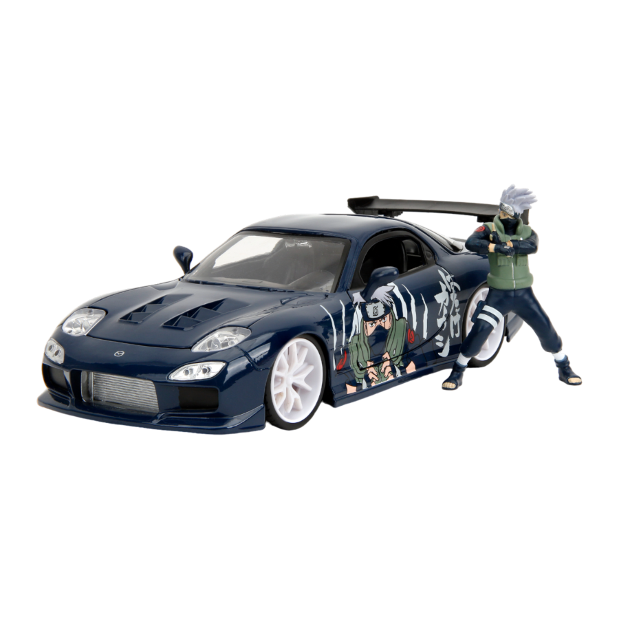 Naruto - Kakashi With 1993 Mazda RX-7 V2 1:24 Scale Diecast (Model Car)
