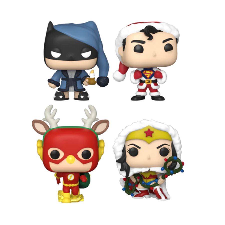 DC Comics - Holiday Tree Box 4-Pack (Pop! Vinyl)