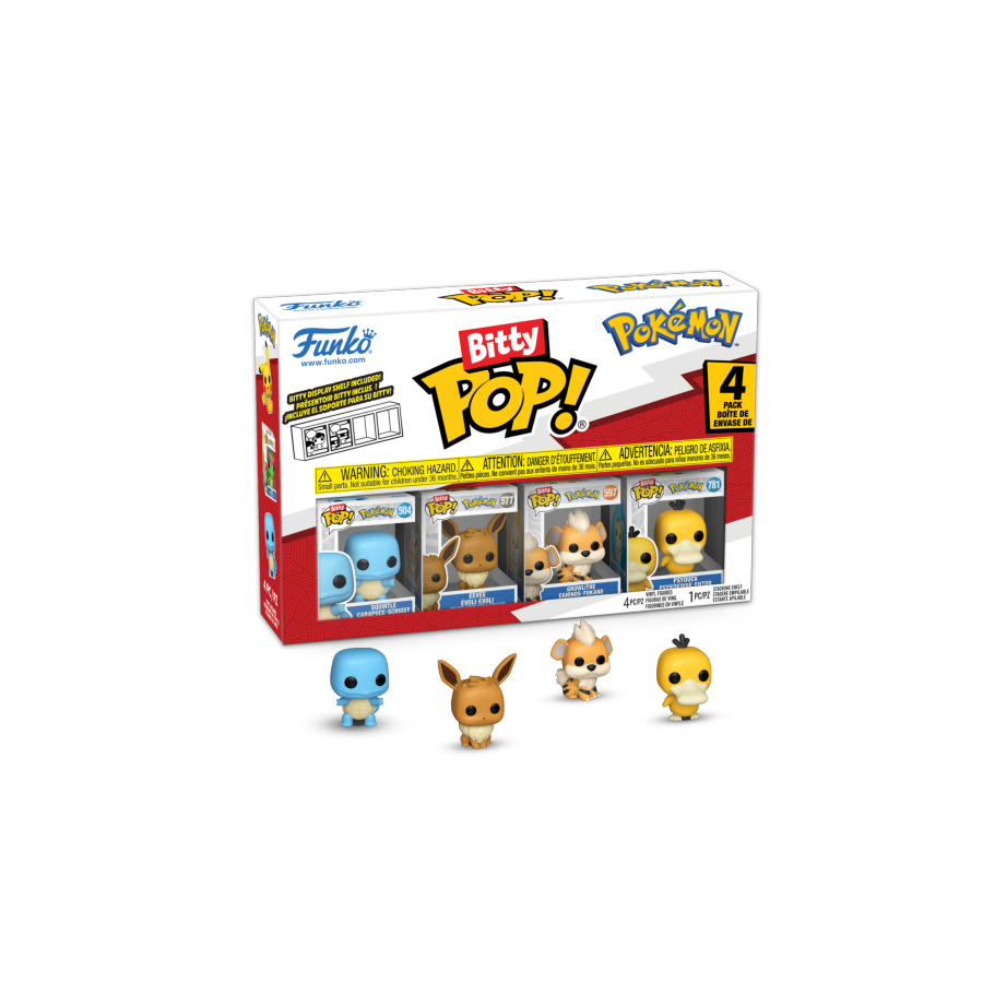 Pokemon - Squirtle Bitty 4-Pack (Pop! Vinyl)