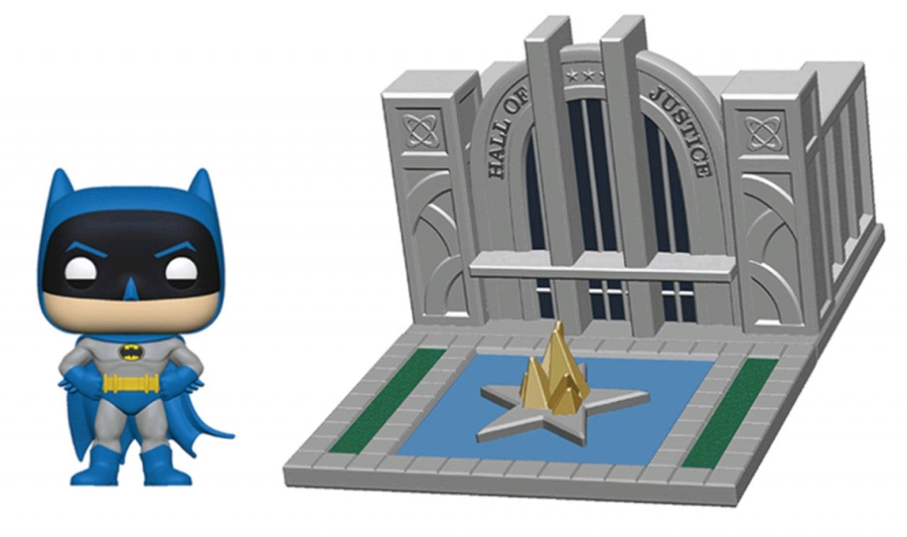 Batman With Hall Of Justice 80th Anniversary Town (Pop! Vinyl)
