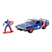 Marvel Comics - 1972 Plymouth GTX With Captain America 1:32 Scale Diecast (Model Vehicle)
