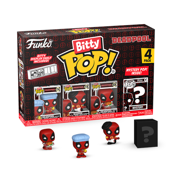 Deadpool - Bathtime Bitty 4-Pack (Pop! Vinyl)