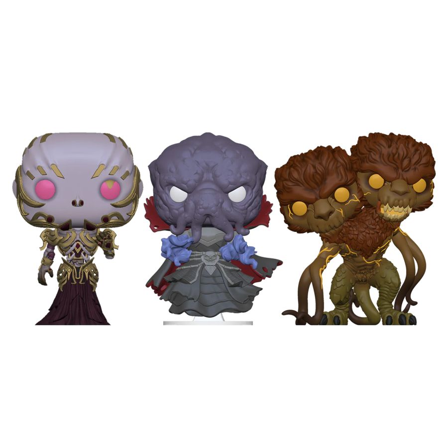 Dungeons And Dragons - Vecna Mind Flayer And Demogorgon 3-Pack (Pop! Vinyl)