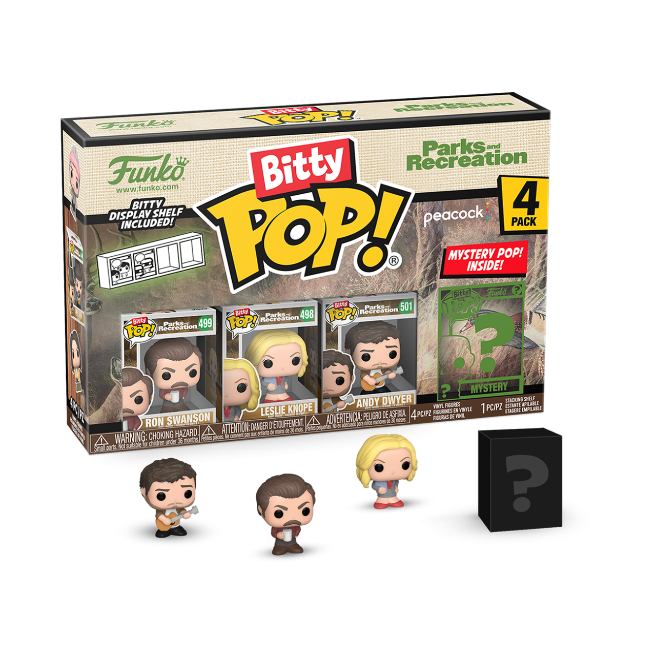Parks And Recreation - Ron Bitty 4-Pack (Pop! Vinyl)