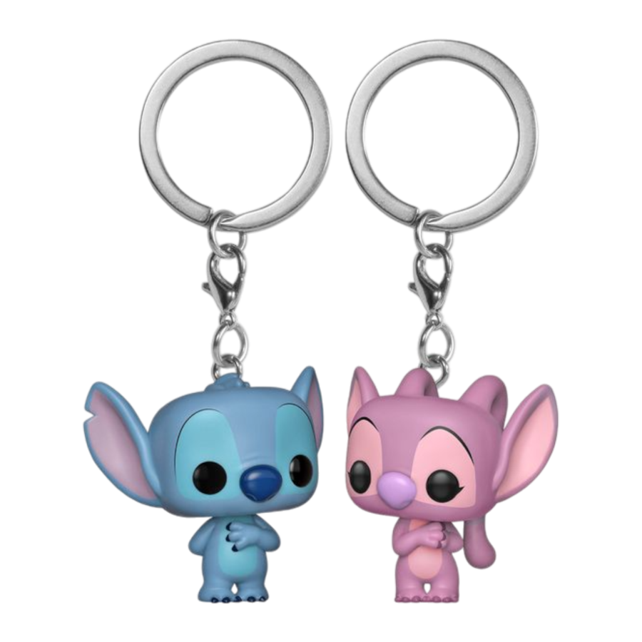 Lilo And Stitch - Stitch And Angel Pocket Keychain 2-Pack (Pop! Vinyl)