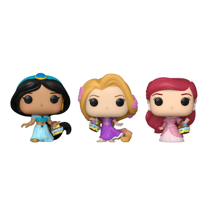 Disney - Rapunzel/Ariel/Jasmine Carrot Pocket Pop! 3-Pack (Pop! Vinyl)