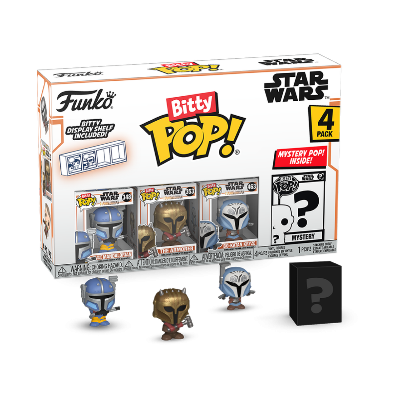 Star Wars: Mandalorian - HeavyMando Bitty 4-Pack (Pop! Vinyl)