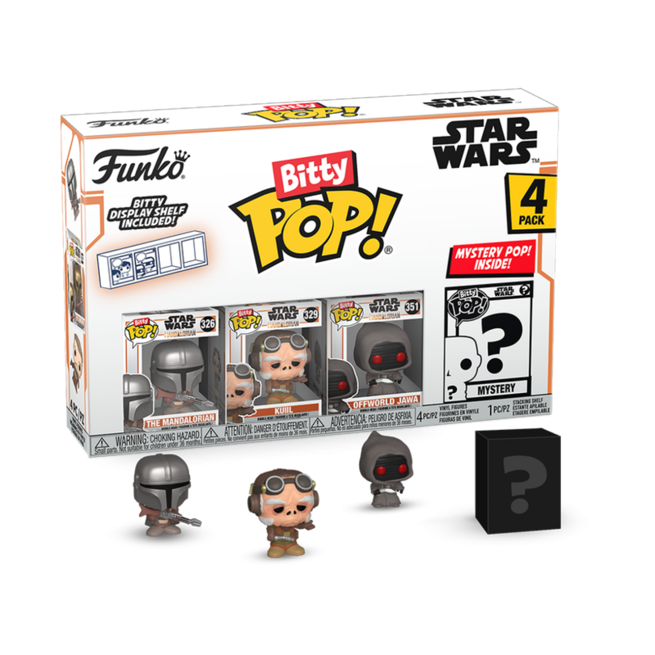 Star Wars: Mandalorian - Mandalorian 4-Pack (Pop! Vinyl)