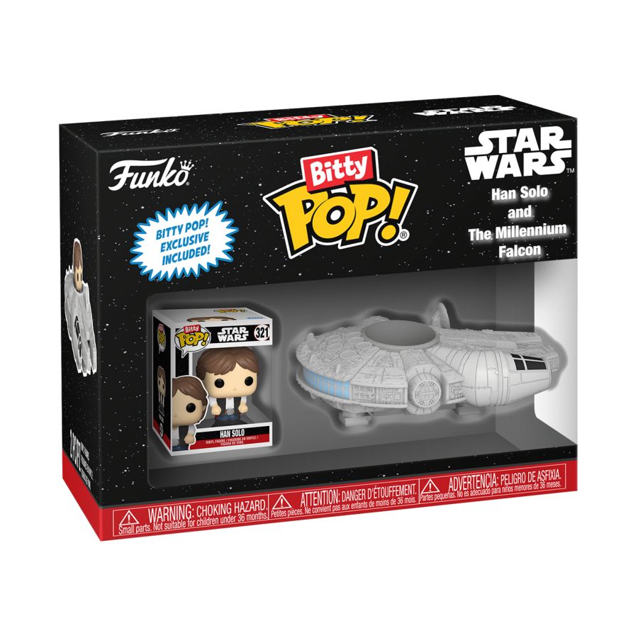 Star Wars - Han Solo With Millenium Falcon Bitty Pop! Ride (Pop! Vinyl)
