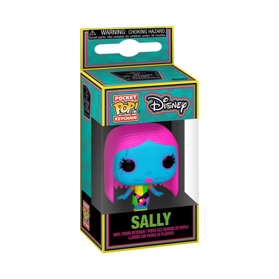 The Nightmare Before Christmas - Sally Black Light Pocket Keychain (Pop! Vinyl)