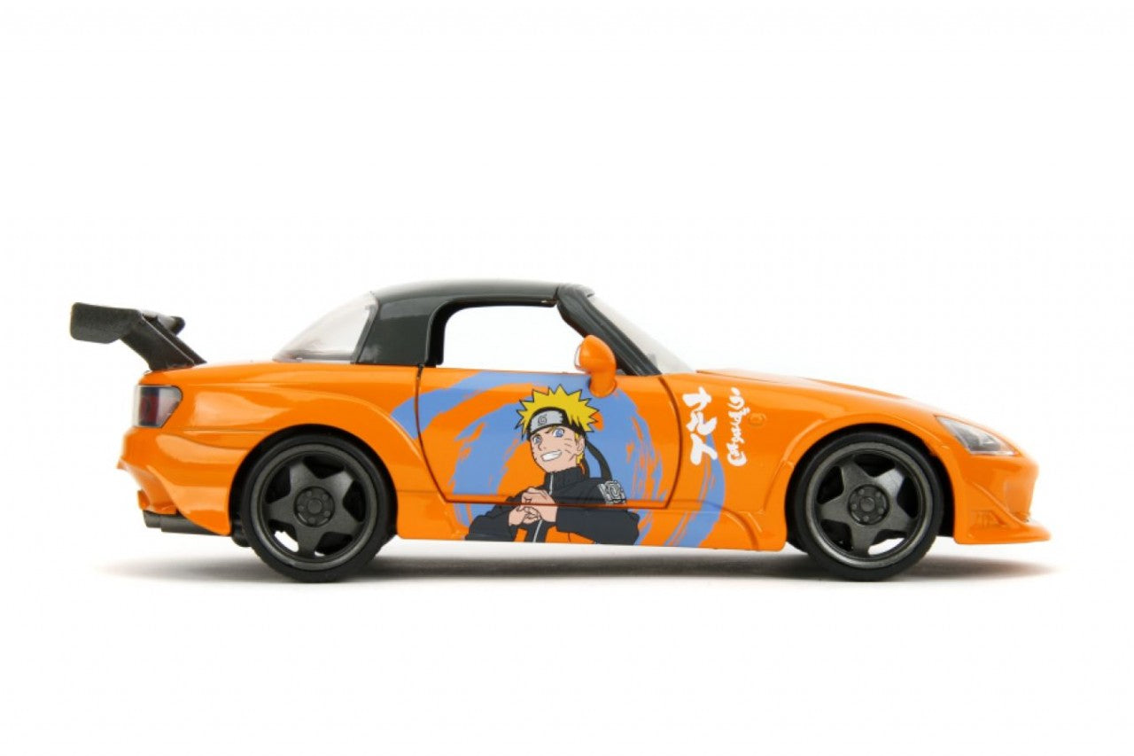 Naruto - 2001 Honda S2000 With Naruto Figure 1:24 Scale Diecast (Model Car)