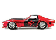 Batman - '69 Corvette Stingray Harley Quinn 1:32 Scale Hollywood Ride (Model Car)