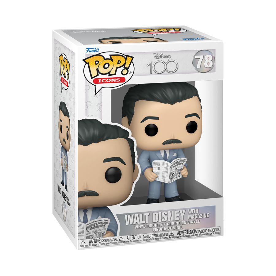 Disney: D100 - Walt Disney With Magazine  (Pop! Vinyl)