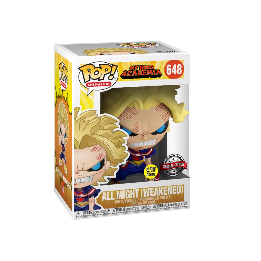 My Hero Academia - All Might Weakened Glow (Pop! Vinyl)