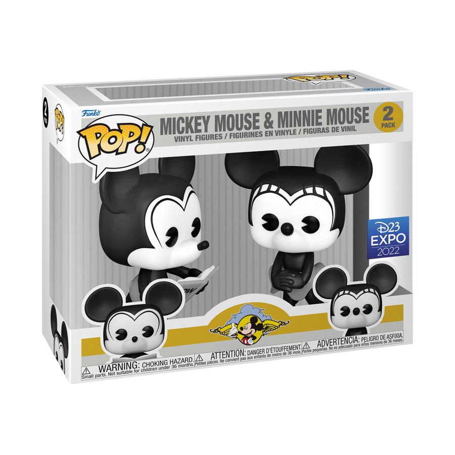 Disney - Pilot Mickey And Minnie 2-Pack (Pop! Vinyl)