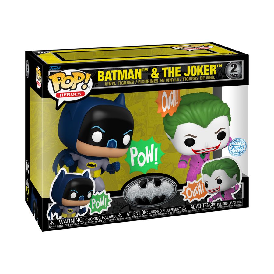 Batman: 85th Anniversary - Batman And Joker 1966 2-Pack (Pop! Vinyl)