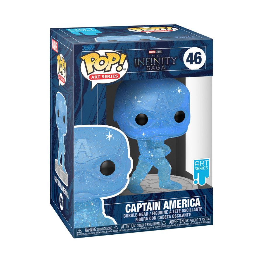 Avengers - Captain America Infinity Saga Blue With Protector (Pop! Vinyl)