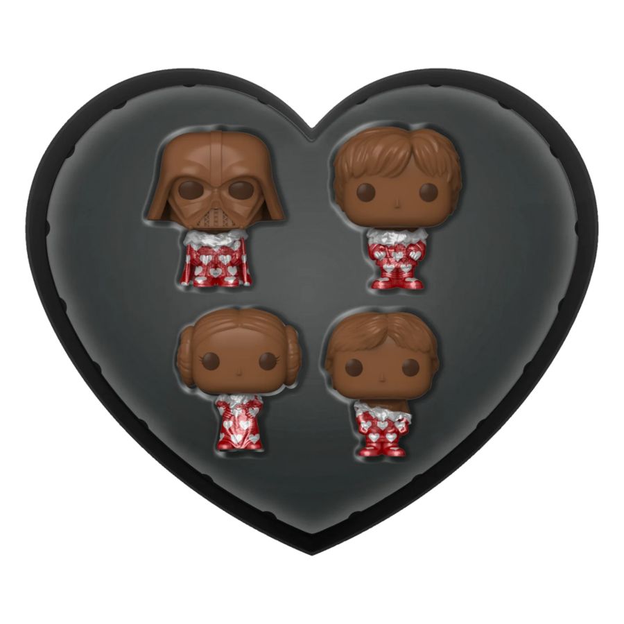 Star Wars: Valentines 2024 - Pocket Pop Heart Box 4-Pack (Pop! Vinyl)