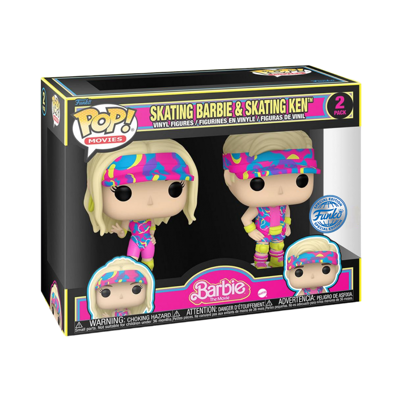 Barbie: Movie 2023 - Rollerskating 2-Pack (Pop! Vinyl)