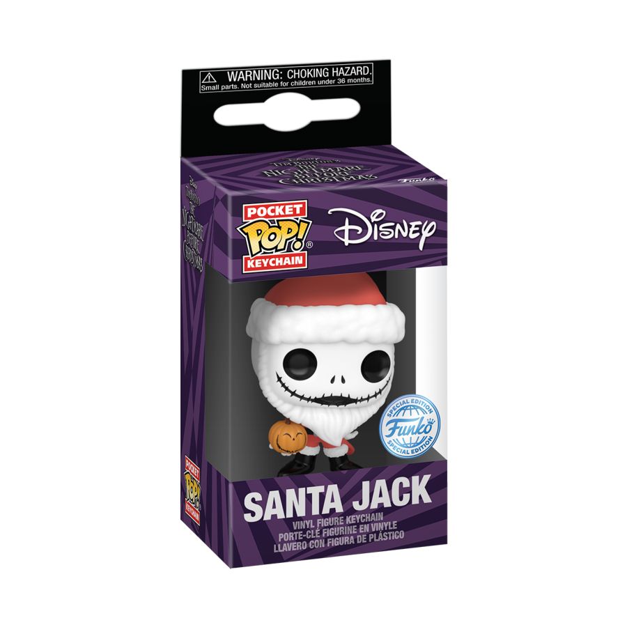 The Nightmare Before Christmas - Santa Jack With Jack-O-Lantern Keychain (Pop! Vinyl)