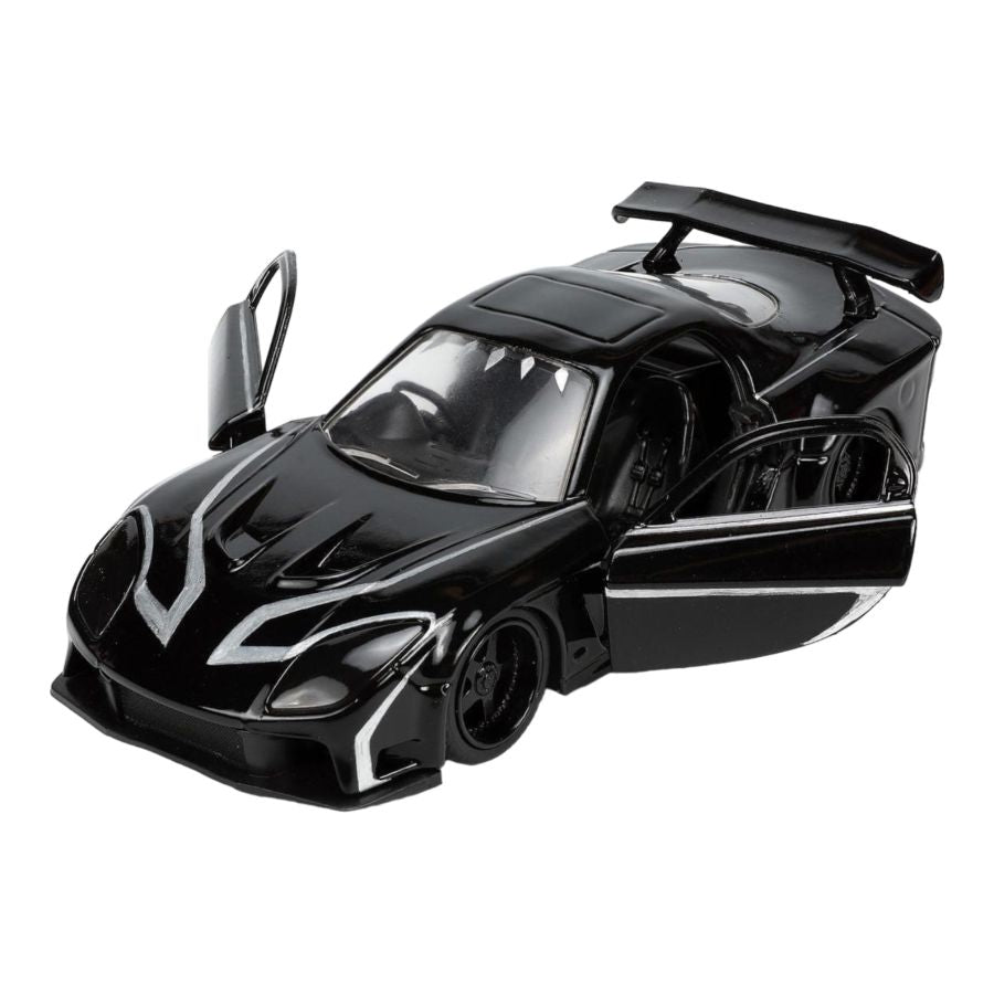 Marvel Comics - 1995 Mazda RX7 With Black Panther 1:32 Scale Diecast (Model Vehicle)