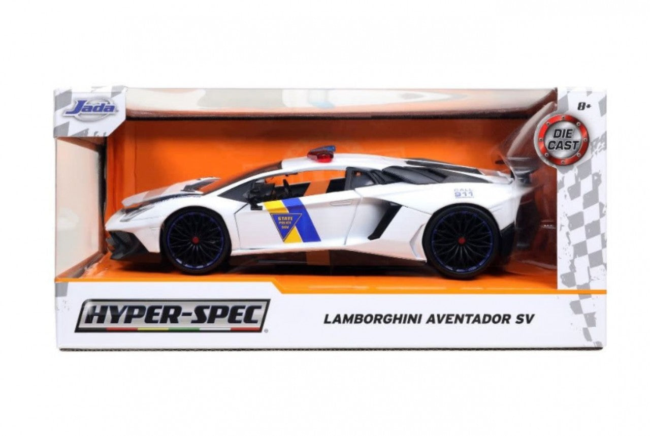 Hyperspec - 2017 Lamborghini Aventador White 1:24 Scale (Model Car)