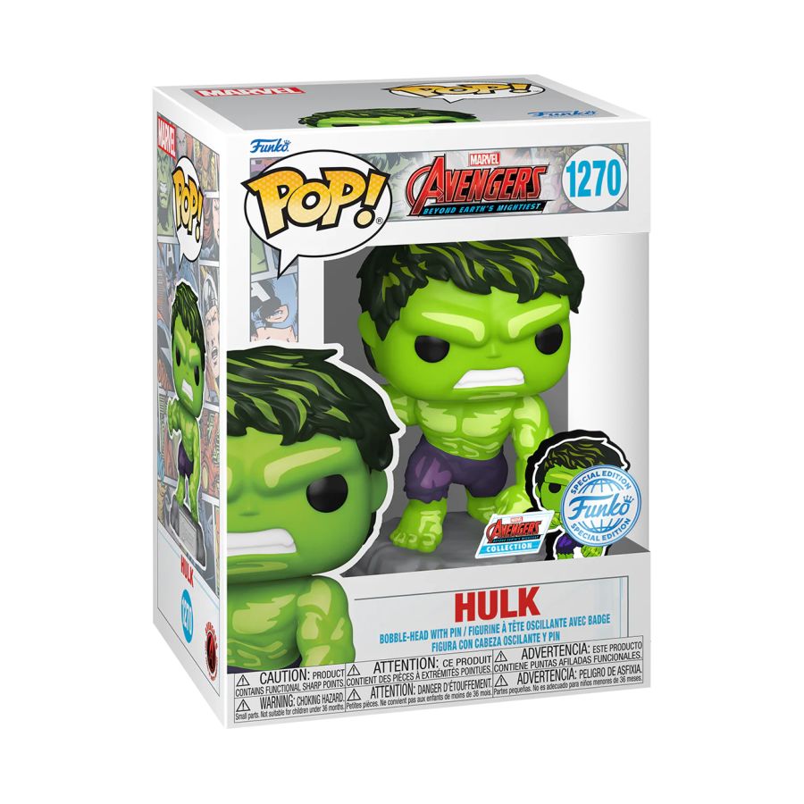 Avengers 60th - Hulk Comic With Pin (Pop! Vinyl)
