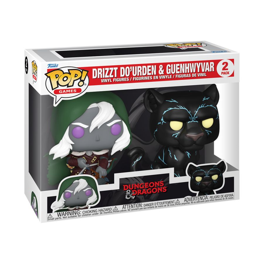 Dungeons And Dragons - Drizzt Do'urden And Guenhwyvar 2-Pack (Pop! Vinyl)