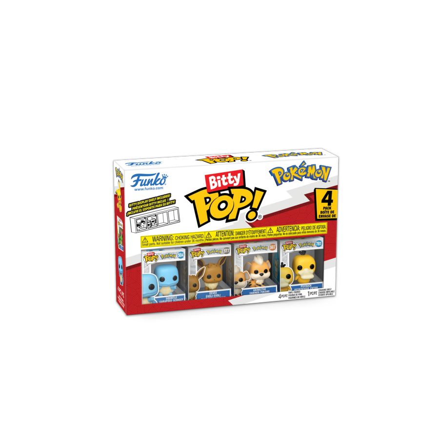 Pokemon - Squirtle Bitty 4-Pack (Pop! Vinyl)