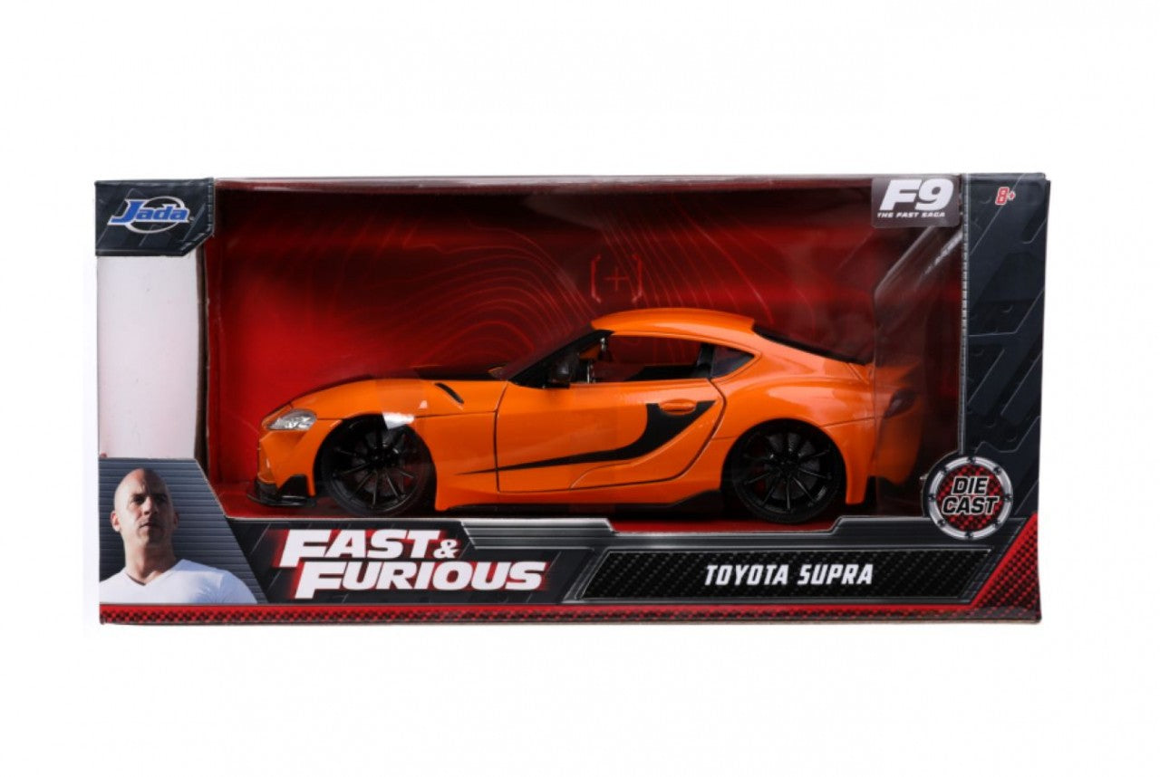 Fast And Furious 9: The Fast Saga - 2020 Toyota Supra Metallic Orange 1:24 Scale Hollywood Ride (Model Car)