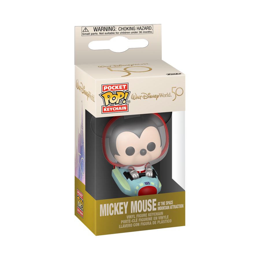 Disney World - Mickey Space Mountain 50th Anniversary Pocket Keychain (Pop! Vinyl)