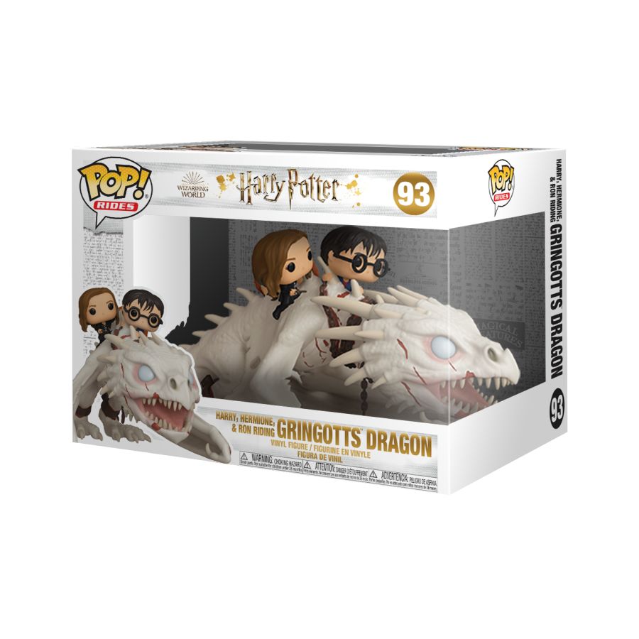 Harry Potter - Gringotts Dragon With Harry Ron And Hermione Ride (Pop! Vinyl)