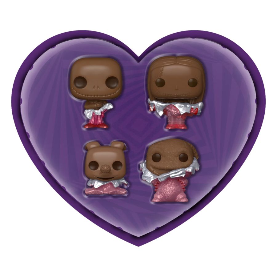The Nightmare Before Christmas: Valentines 2024 - Pocket Pop Heart Box 4-Pack (Pop! Vinyl)