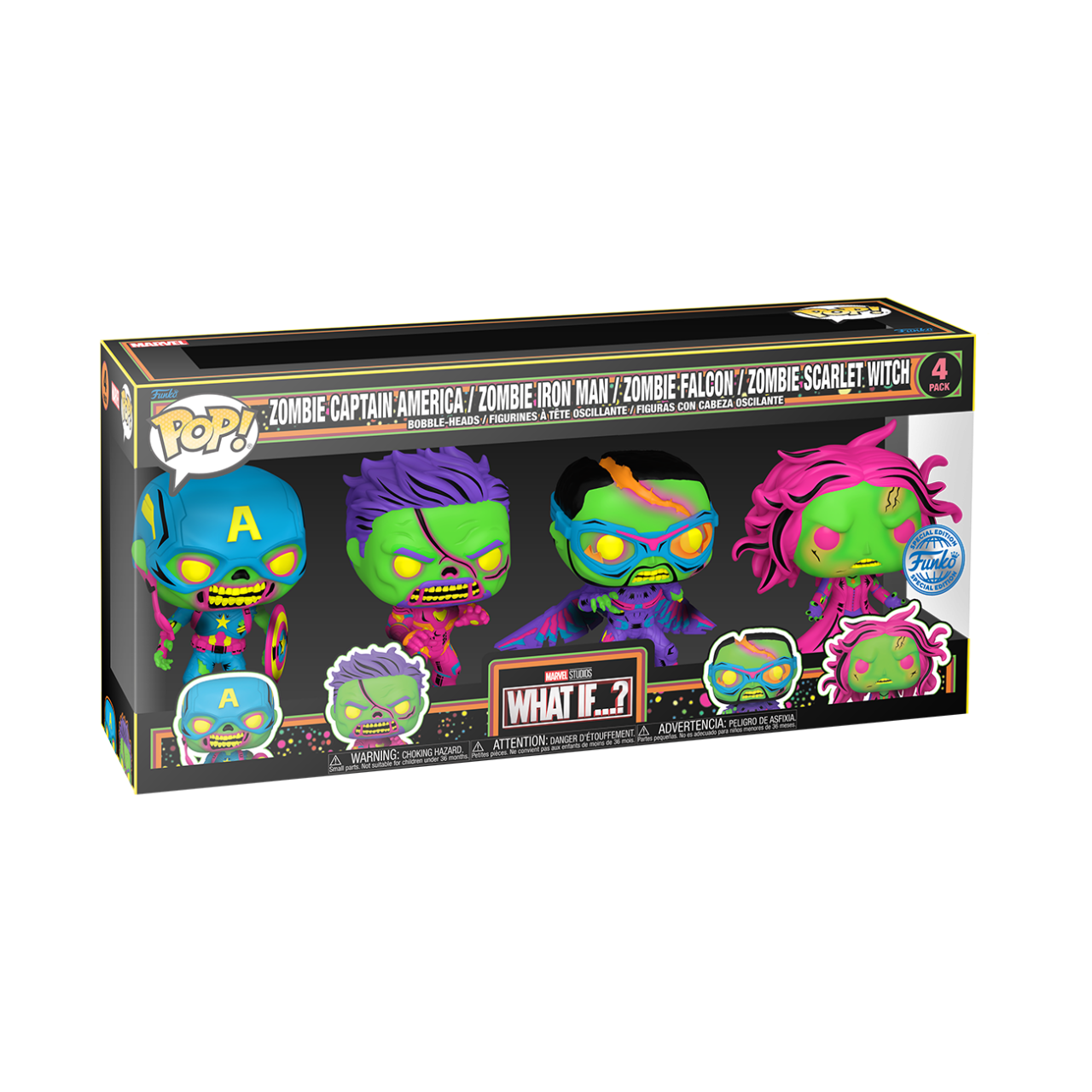 What If - Blacklight 4-Pack (Pop! Vinyl)