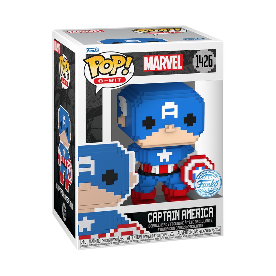 Marvel: 8-Bit - Captain America 8-Bit (Pop! Vinyl)