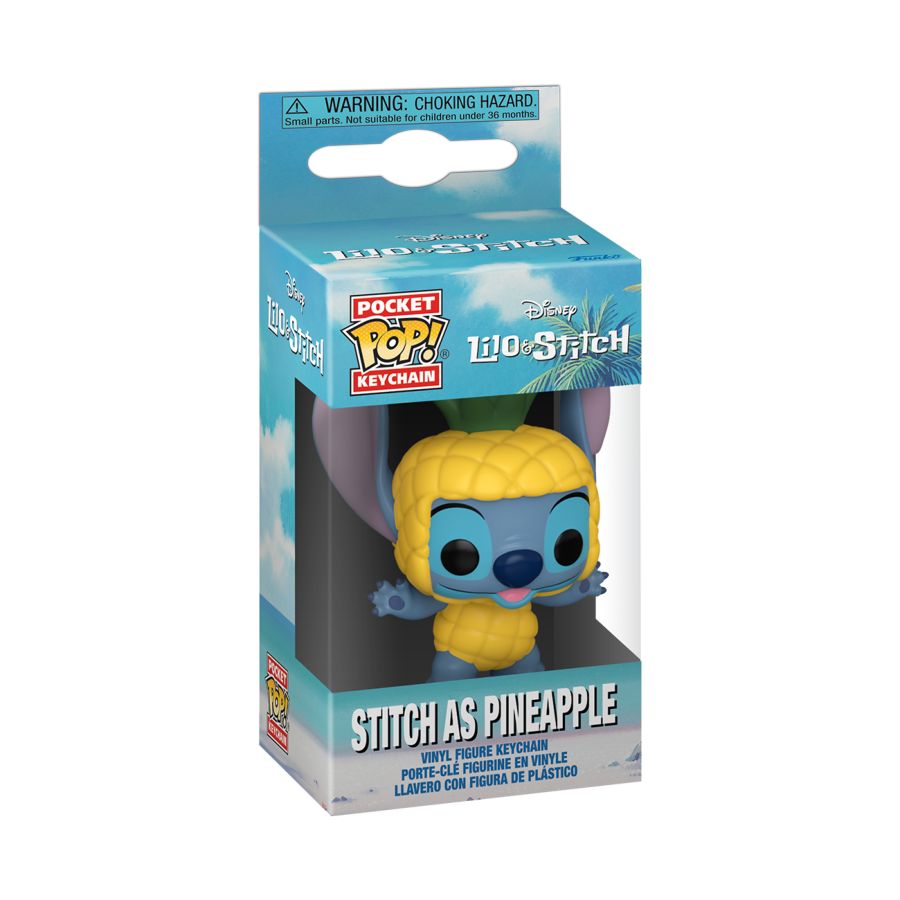 Lilo And Stitch - Stitch As Pineapple Keychain (Pop! Vinyl)