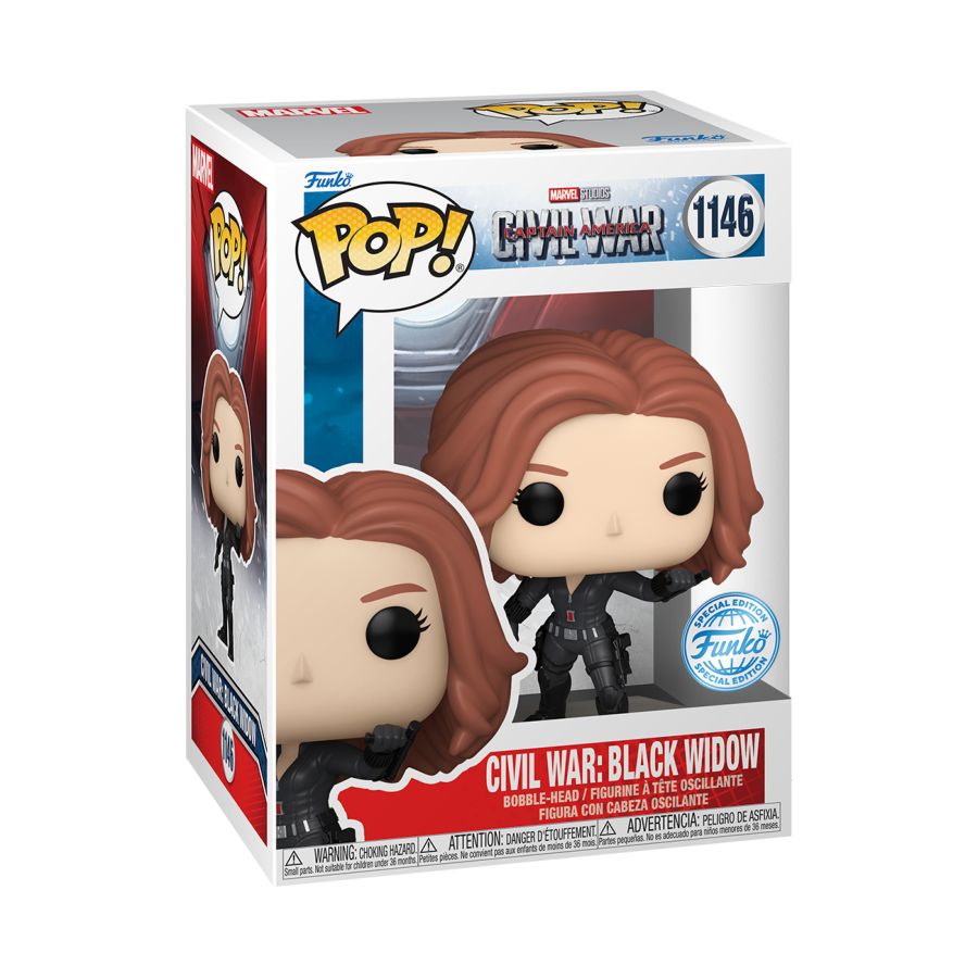 Captain America 3: Civil War - Black Widow Build-A-Scene (Pop! Vinyl)