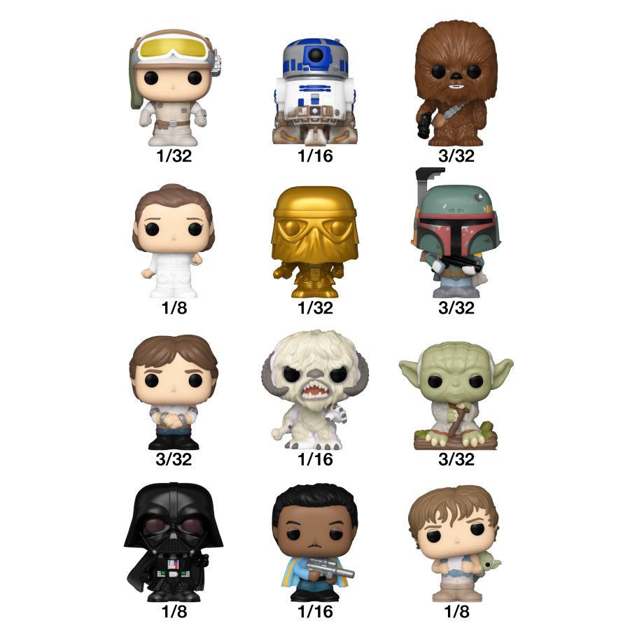 Star Wars - Series 2 Bitty Pop! Blind Bag Assortment Display Of 32 (Pop! Vinyl)