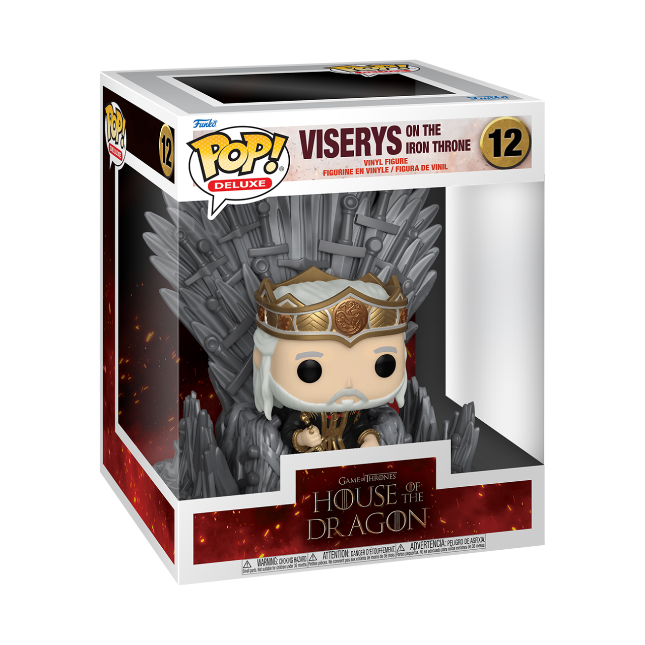 House Of The Dragon - Viserys On Throne Deluxe (Pop! Vinyl)