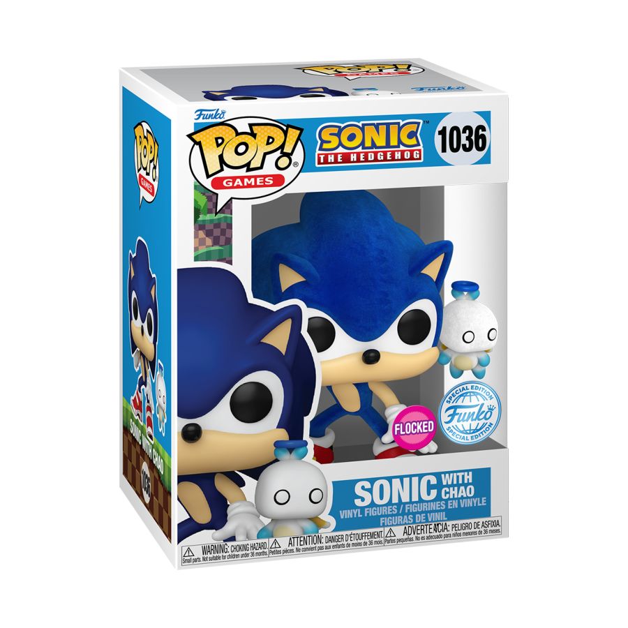 Sonic The Hedgehog - Sonic With Hero Chau Flocked (Pop! Vinyl)