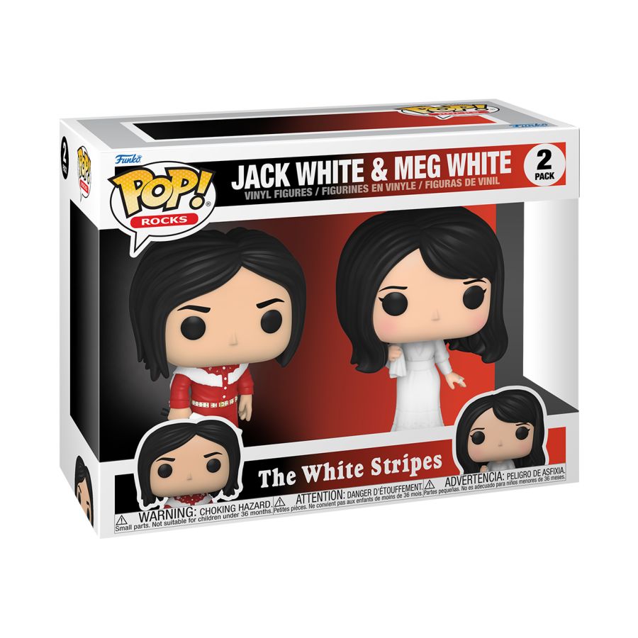 The White Stripes - Jack White And Meg White 2-Pack (Pop! Vinyl)