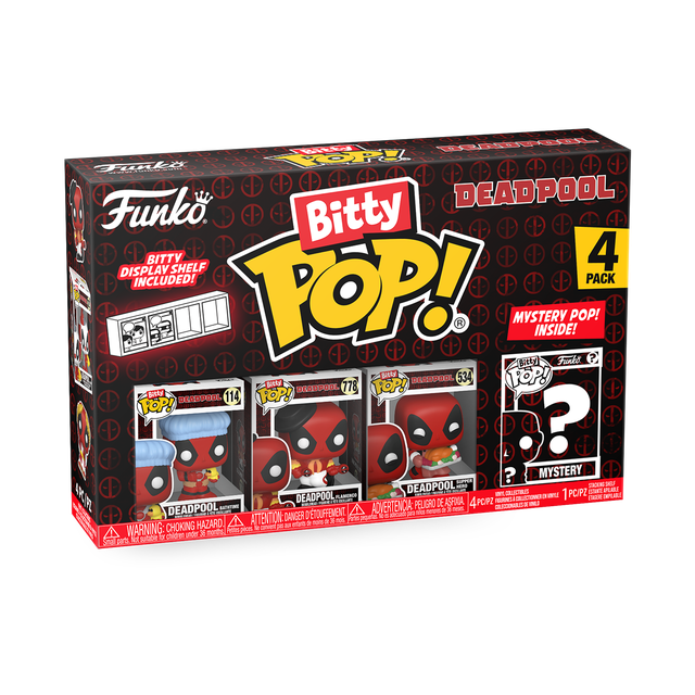 Deadpool - Bathtime Bitty 4-Pack (Pop! Vinyl)