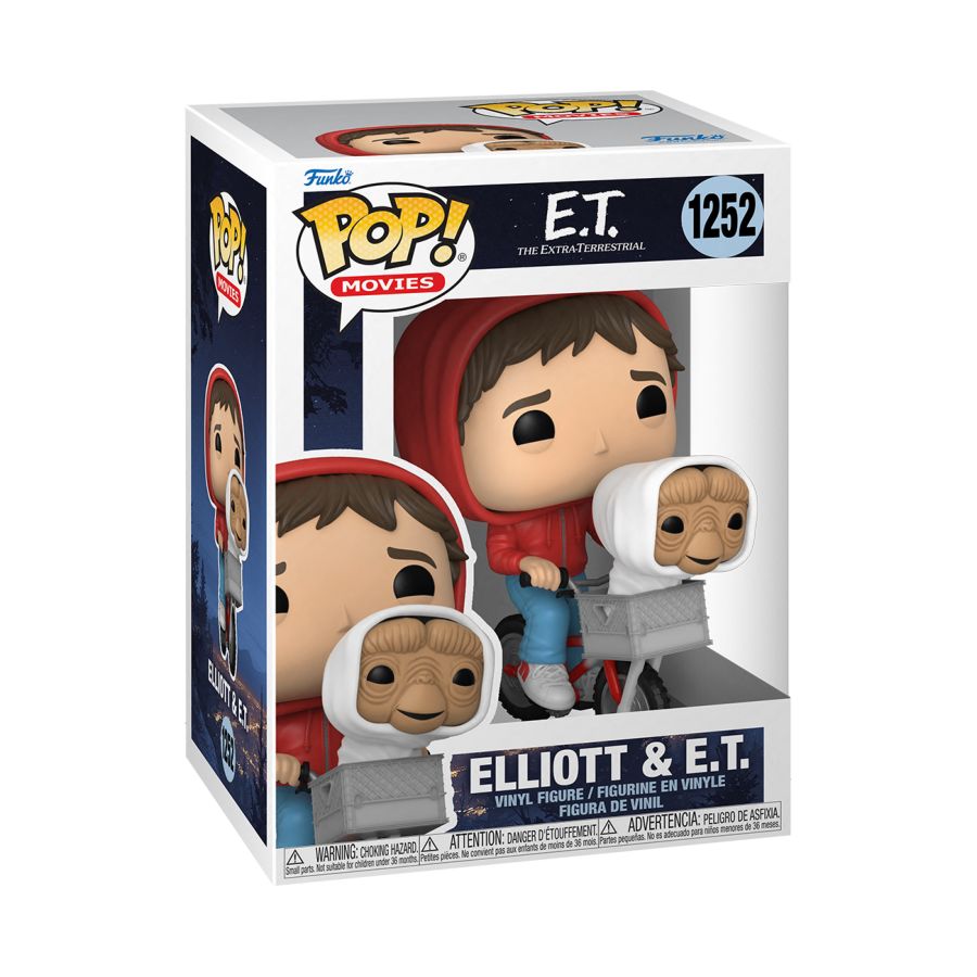E.T. The Extra-Terrestrial - Elliot And E.T. In Bike Basket (Pop! Vinyl)
